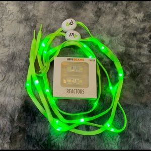 Green 4id Running Shoe Laces and New iBeam LED lights for Shoes